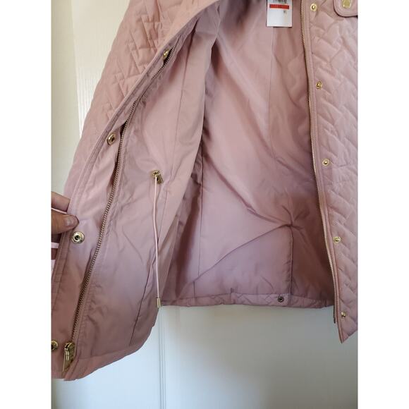Cole Haan Blush Pink Quilted Jacket Coat NWT, Size XS - Picture 8 of 14